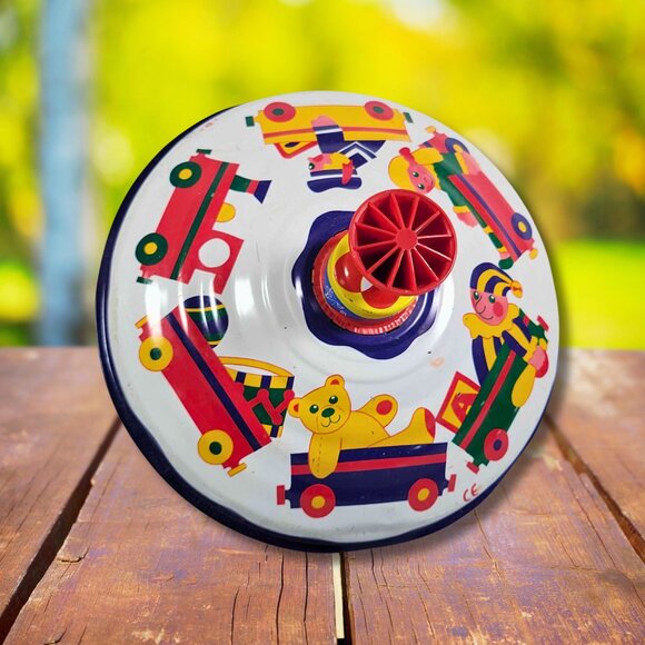 Vintage 1960's Simm Spielwaren Spinning Top Toy - Picture 2 of 2